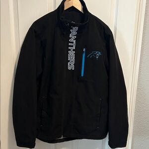 NFL Panthers Black and Blue Windbreaker